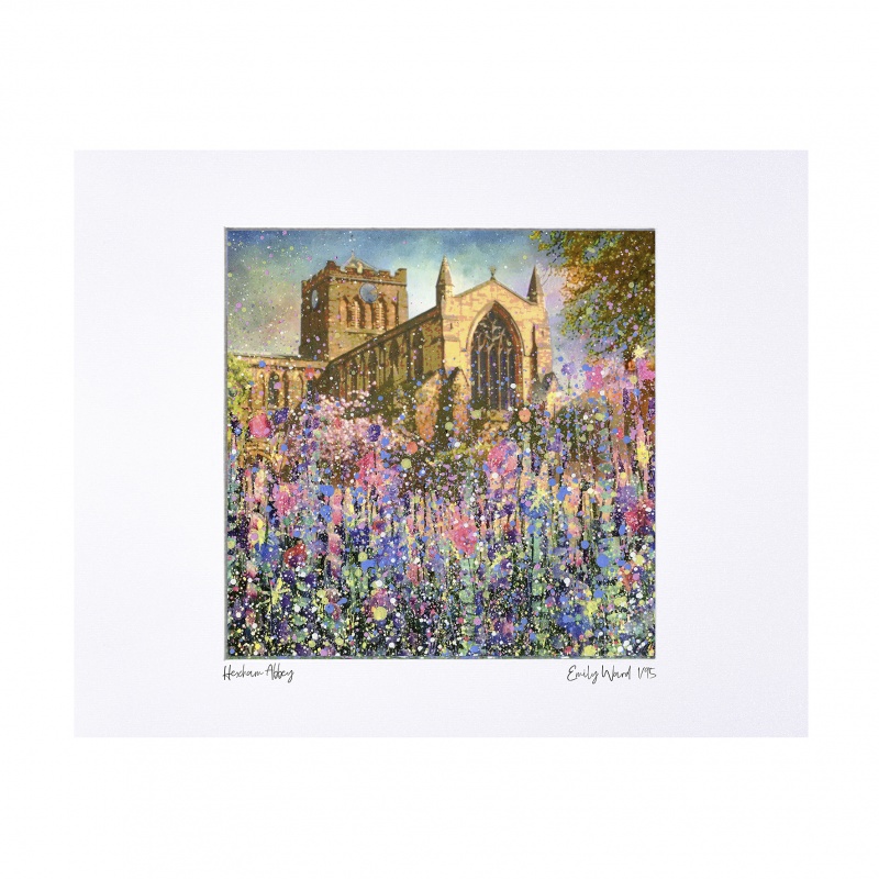 Hexham Abbey Limited Edition Print with Mount